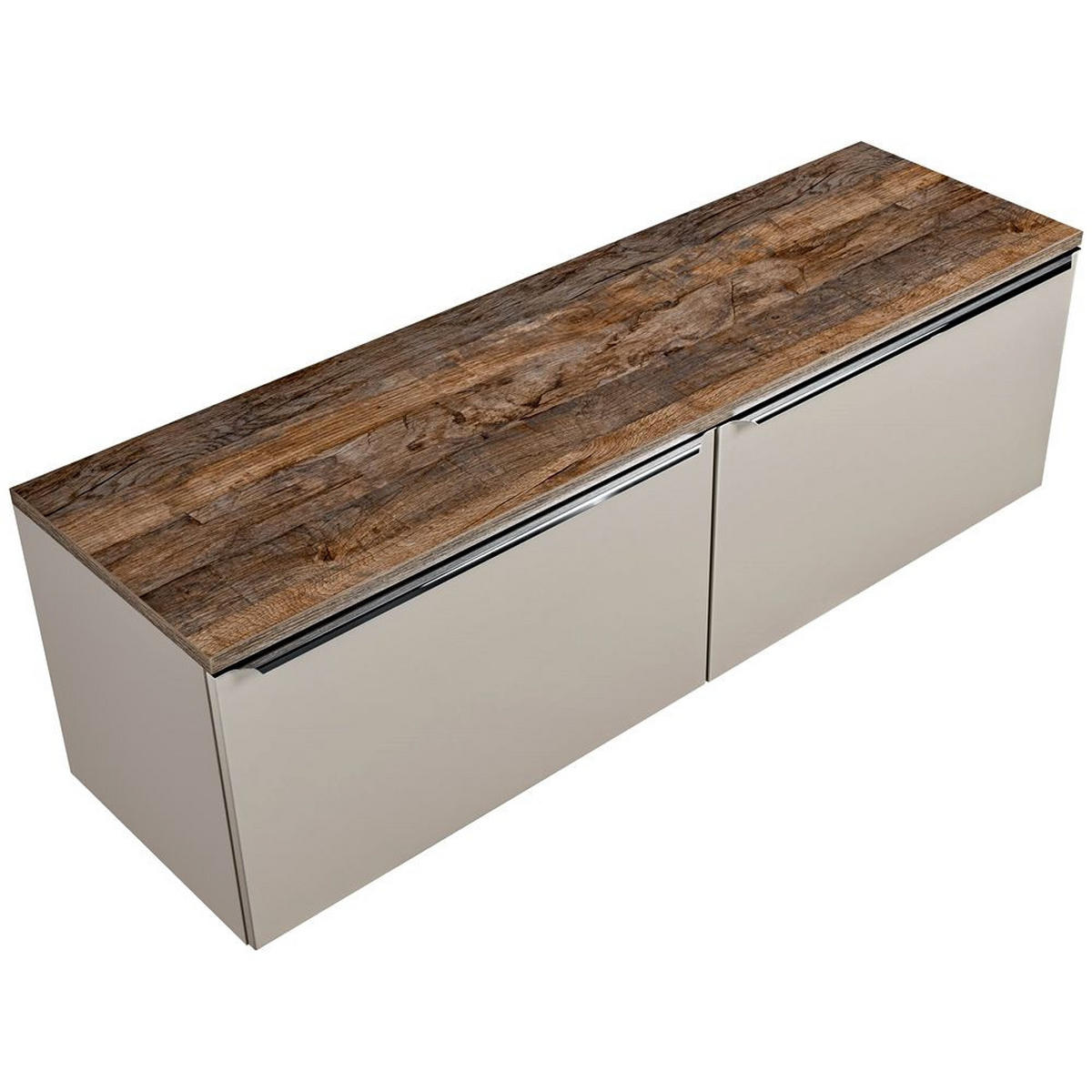 WASCHBECKENSCHRANK Puebla-56 - Beige, Holzwerkstoff (160/49/46cm) - Lomado