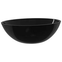 WASCHBECKEN Layne 50/37/14 cm - Schwarz, Glas (50/14/37cm) - Nettlife