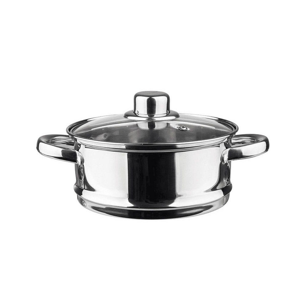 TOPF Silber 22/22/10 cm KH3329 - Silberfarben, Metall (22cm) - Kinghoff 