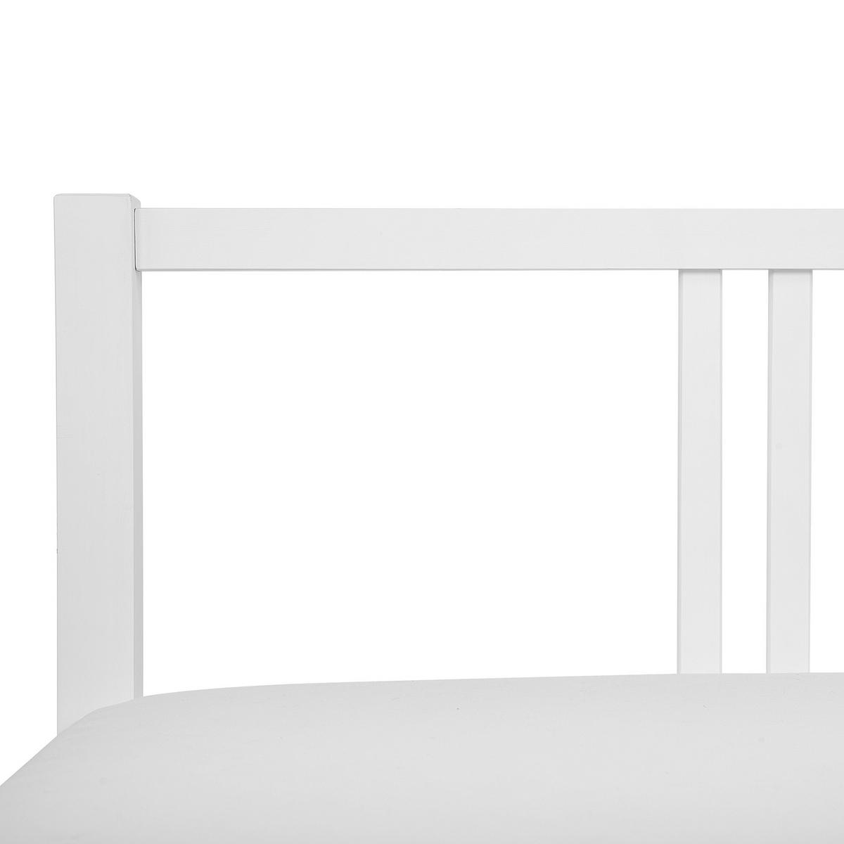 BETT mit Lattenrost 90/200 cm Weiß Vannes - Weiß, Holz (90/200cm) - Beliani