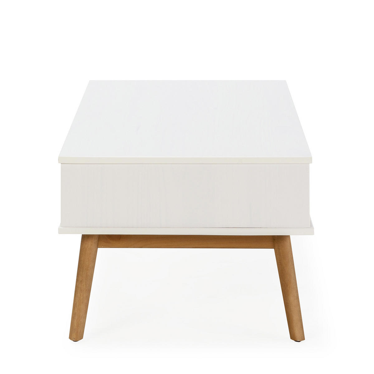 COUCHTISCH Baku weiß 2 Schubladen - Weiß, Holz (43/110/55cm) - VS Venta-stock