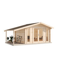 GARTENHAUS Holz Mirko mit Schleppdach - Naturfarben, Holz (549/245/350cm) - Alpholz
