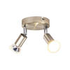 STRAHLER Windsheim 2-flammig 12/12/10.4 cm - Silberfarben, Metall (12/12/10.4cm) - Nettlife