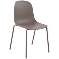 STAPELSTUHL Kunststoff taupe - Taupe, Kunststoff/Metall (51/85/53cm) - CLP