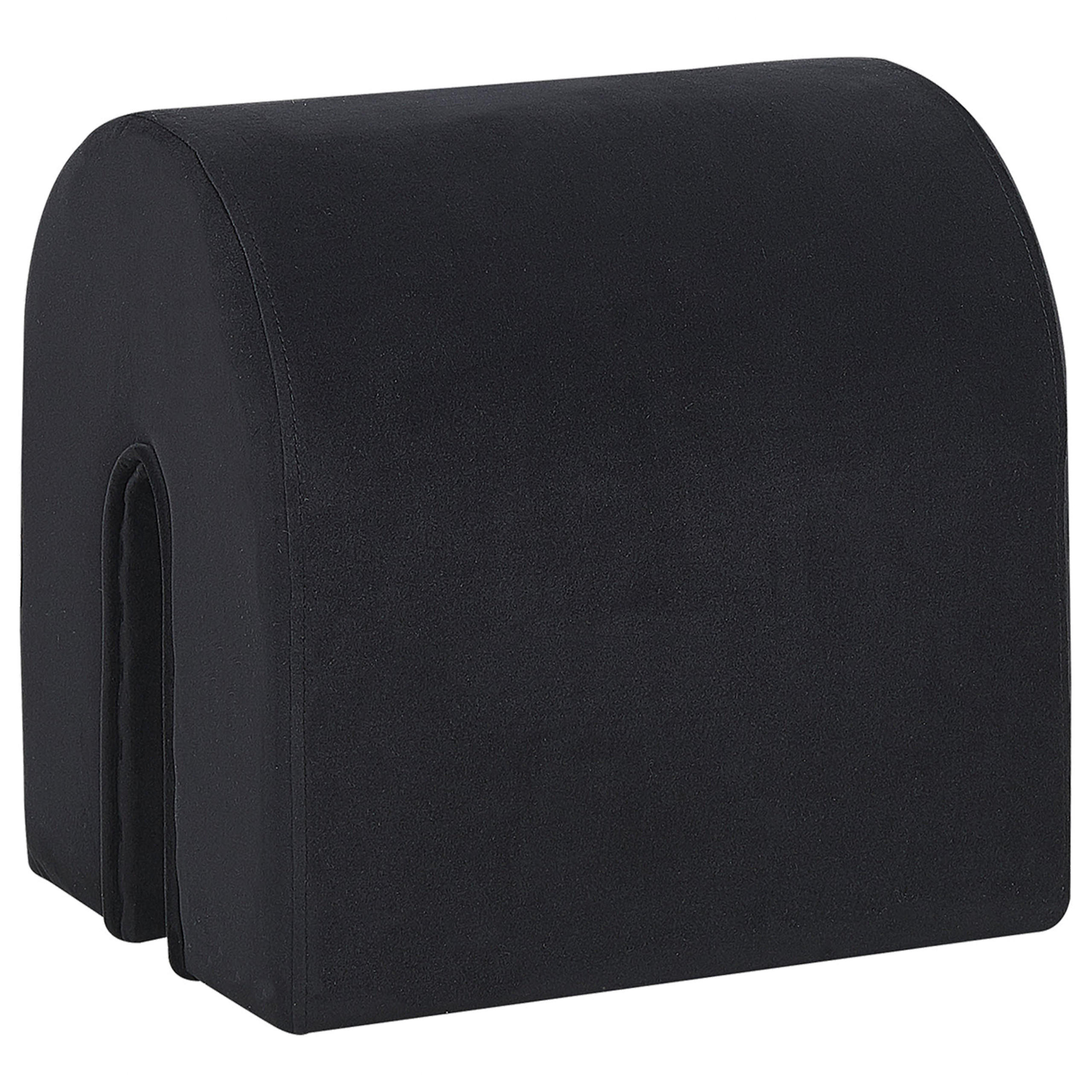 POUF Modoc 42/35/42 cm - Schwarz, Textil (35/42/42cm) - Beliani