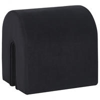 POUF Modoc 42/35/42 cm - Schwarz, Textil (35/42/42cm) - Beliani