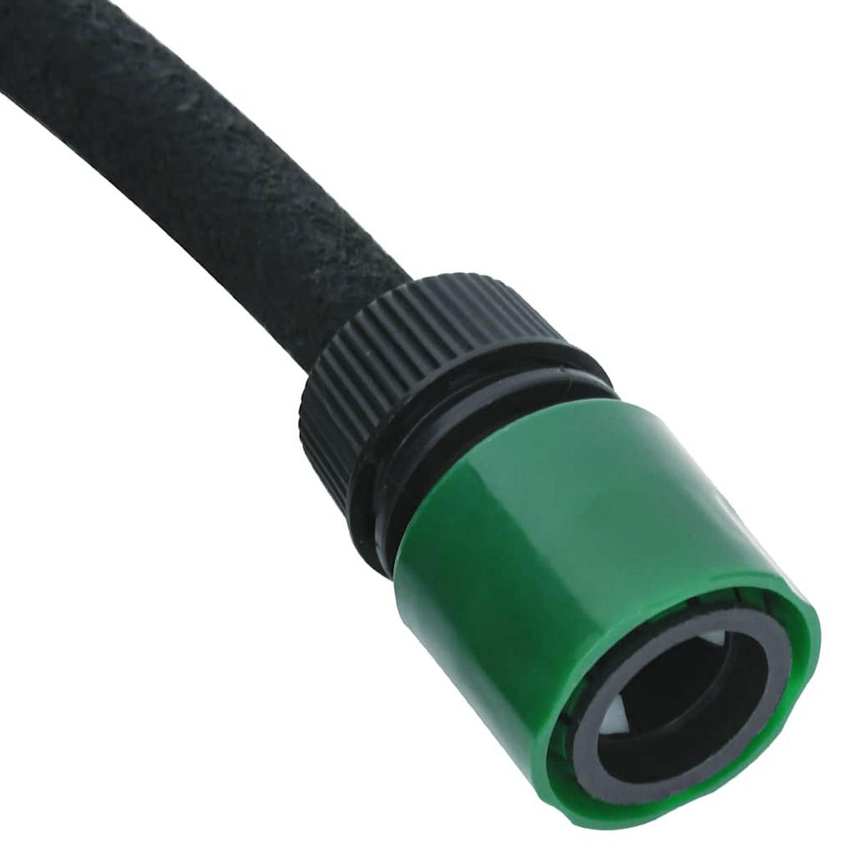 TROPFSCHLAUCH Schwarz 0.6" 100 M Gummi - Schwarz, Kunststoff (10000cm) - vidaXL