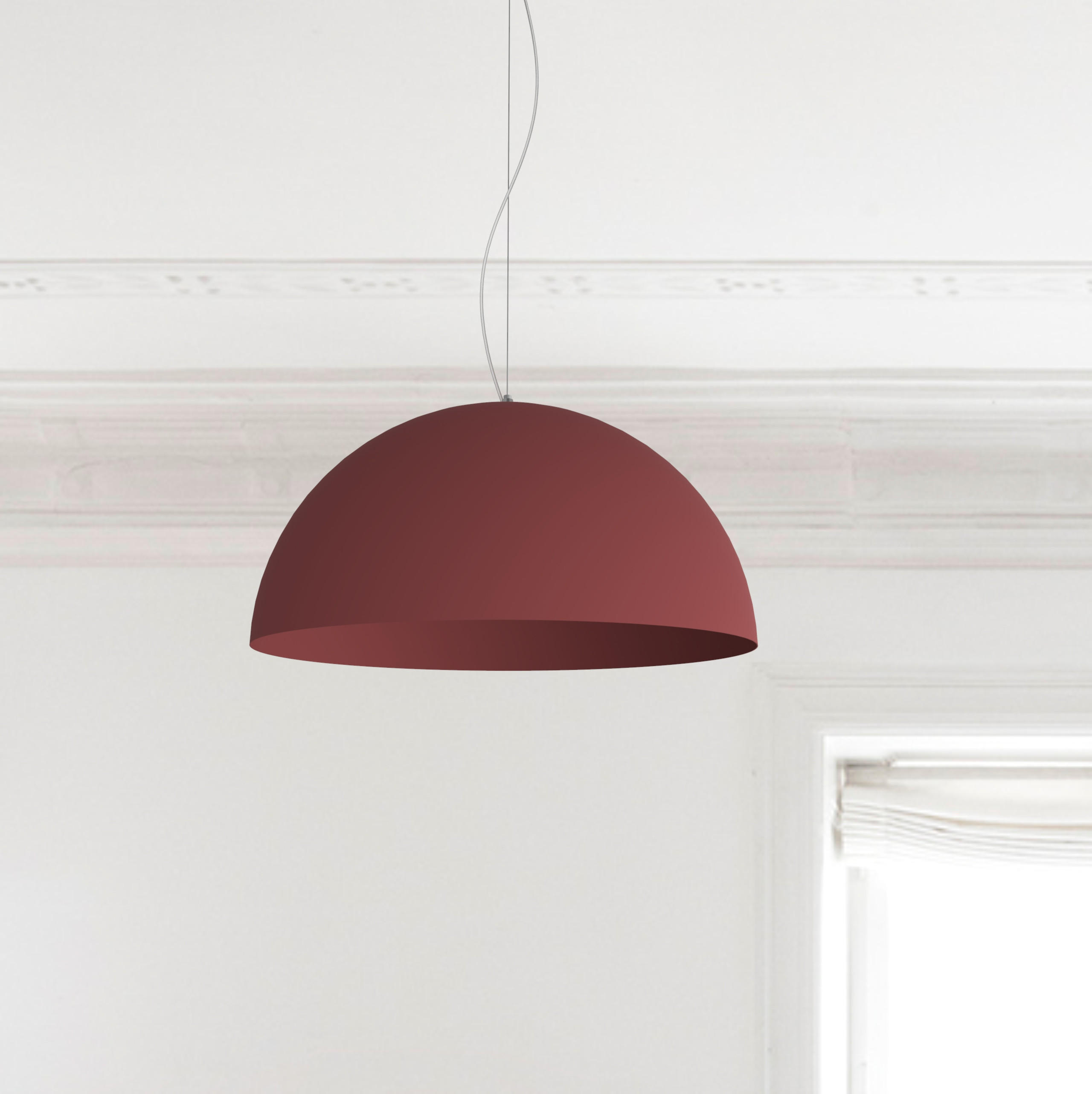HÄNGELEUCHTE - Rot, Metall (60/60/30cm) - Lumicom