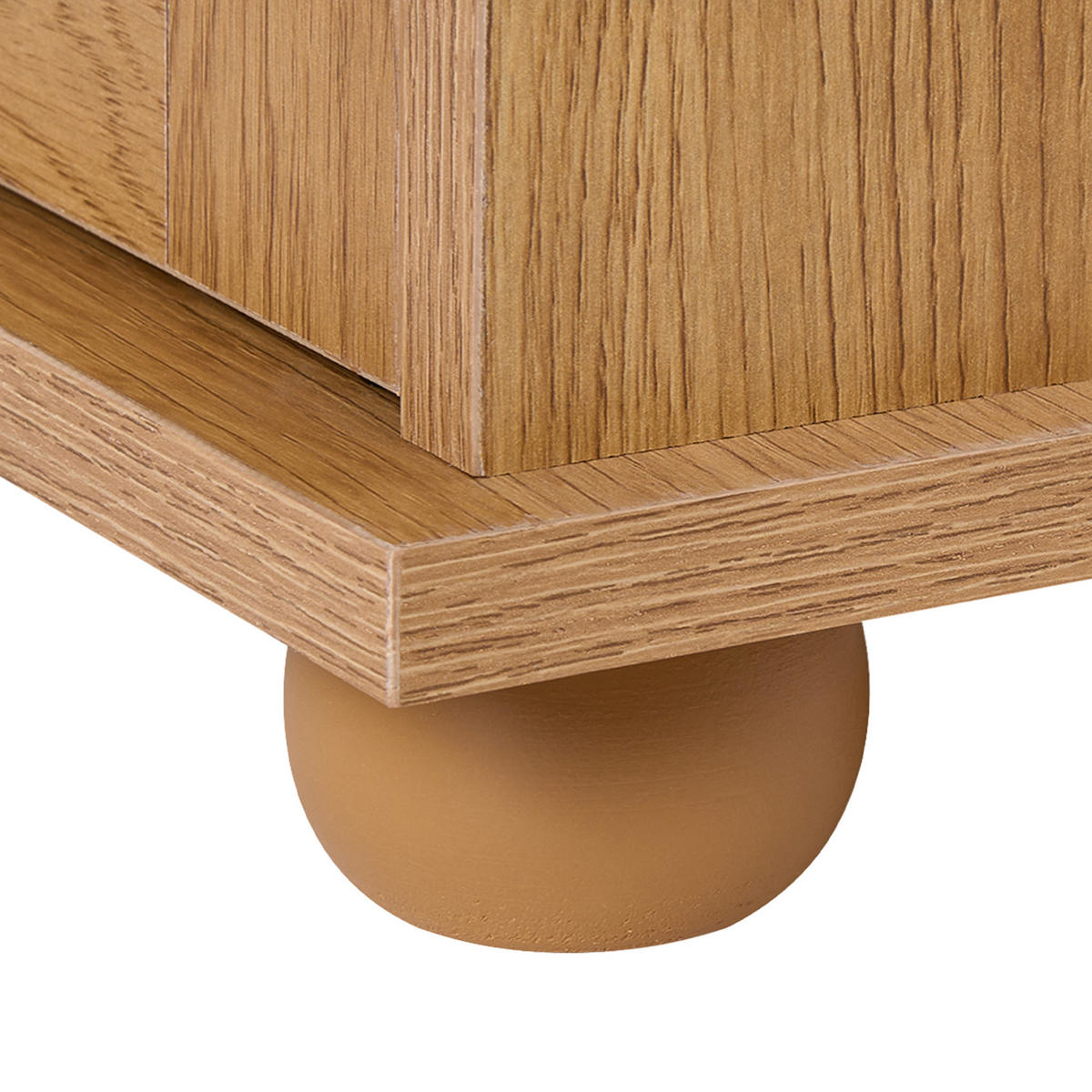 ORGANIZATOR ZA ČEVLJE s stojalom za oblačila svetlo rjava Buchanan - svetlo rjava/rjava, leseni material (100/170/47cm) - Beliani