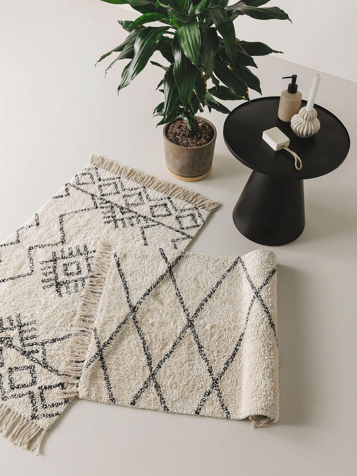BADEMATTE Naomi Cream 60x100 cm - Creme, Textil (60/100cm) - benuta Nest