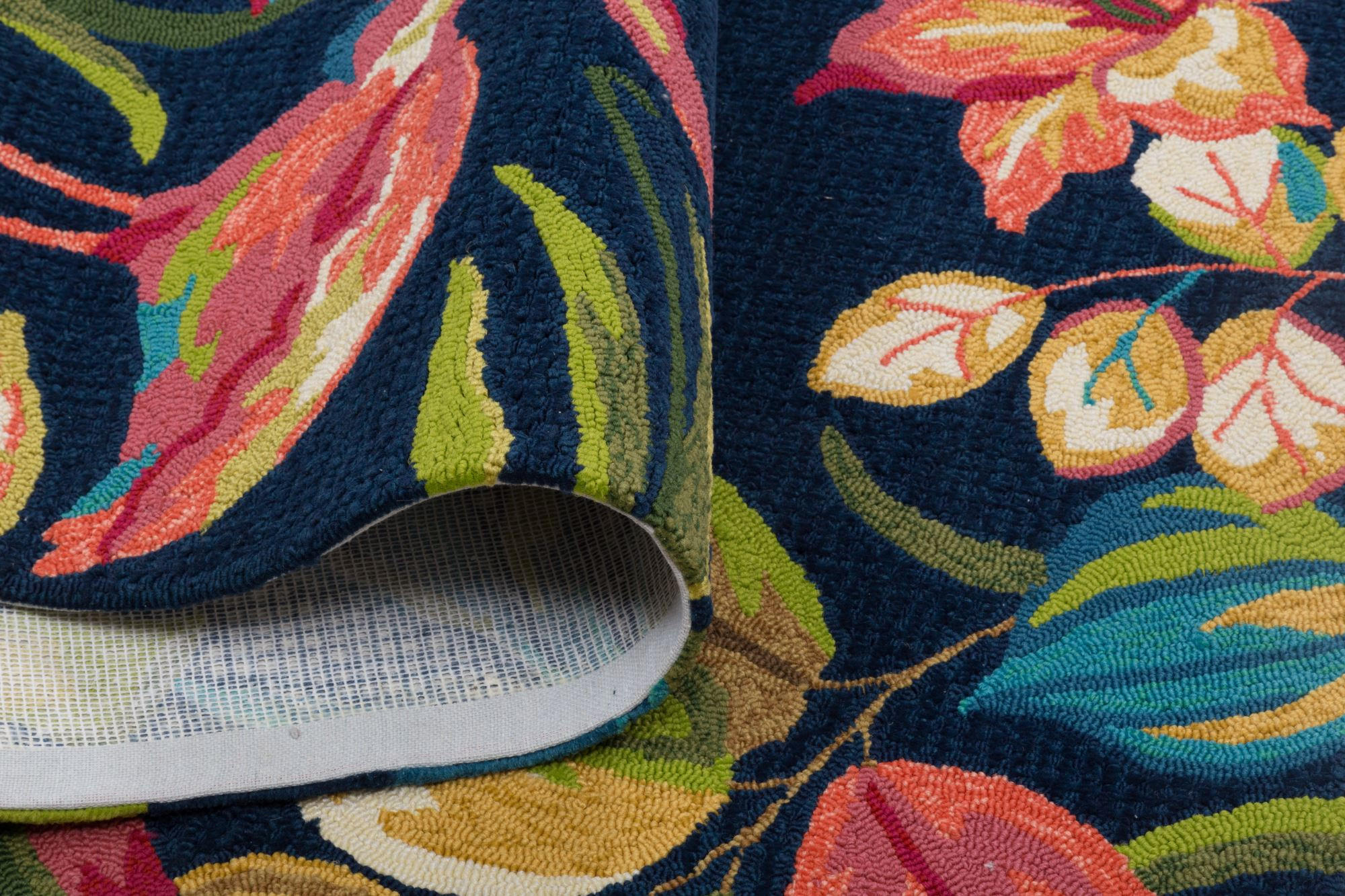 OUTDOORTEPPICH Rosetta 180x180 cm - Anthrazit, Textil (180/180cm) - Gino Falcone