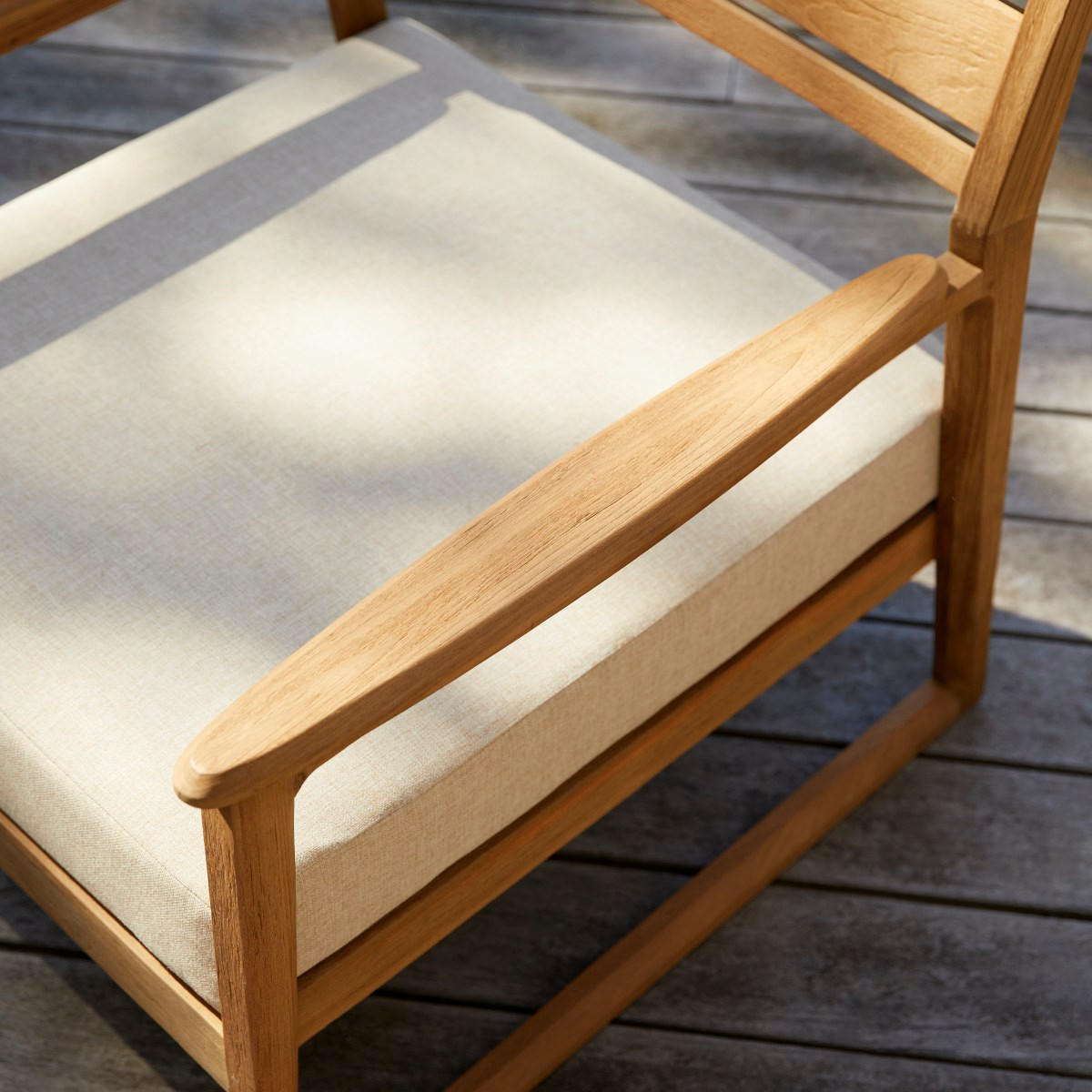 GARTENMÖBEL-SET 1-tlg Vasco Natur aus Teak - Naturfarben, Holz - Tikamoon