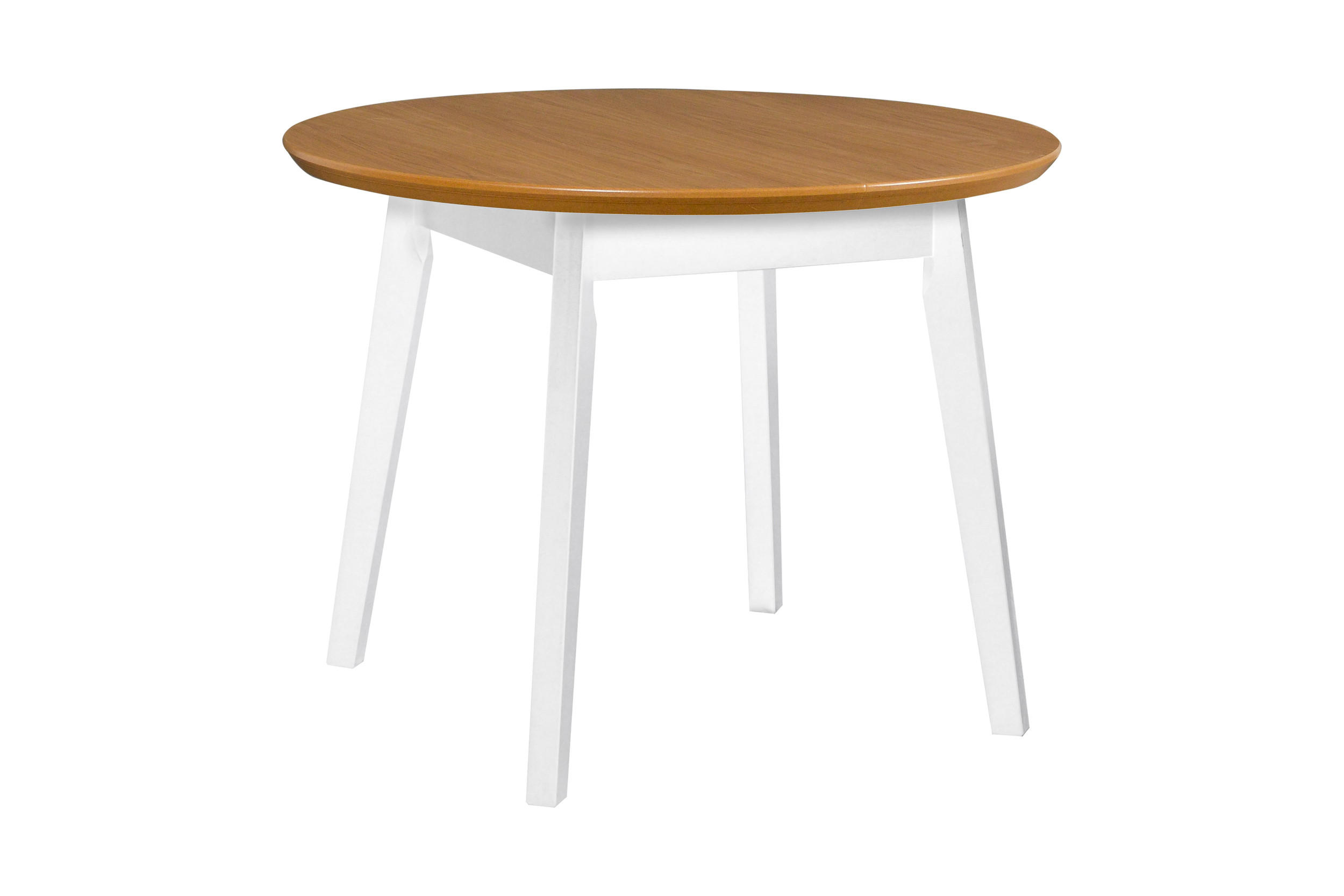 ESSTISCH Oslo 4, 100-130 cm, eiche - Wildeiche/Weiß, Holz (130/100/75cm) - Leaf Design