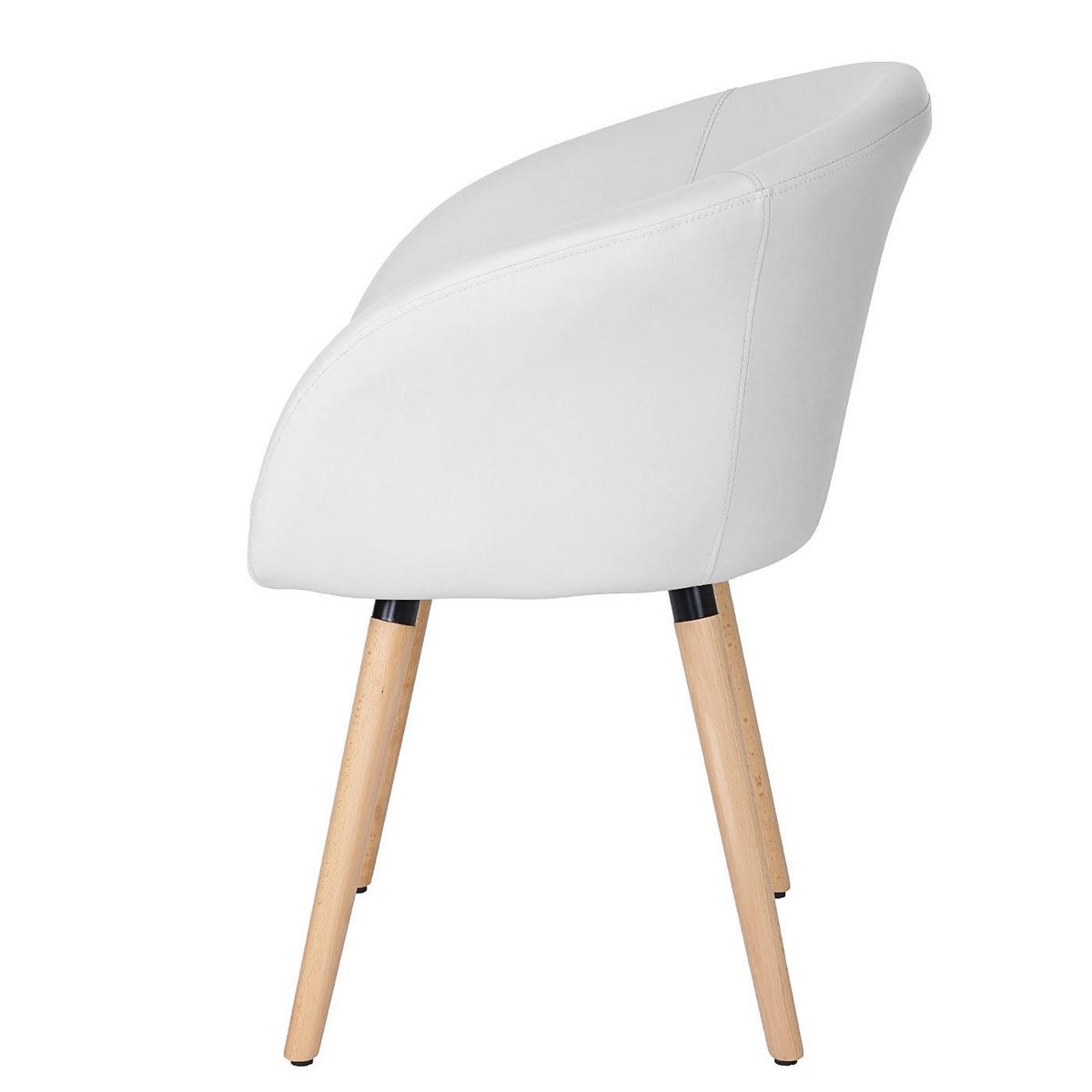 ESSZIMMERSTUHL Weiß 6er-Set - Weiß, Textil (61/80/56cm) - MCW