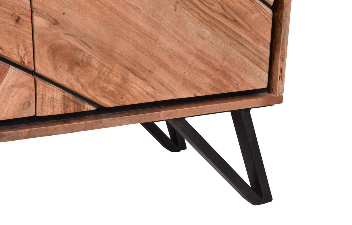 HIGHBOARD Ebba Akazienbraun 150x40x96cm - Akaziefarben, Holz (40/150/96cm) - DELUKE