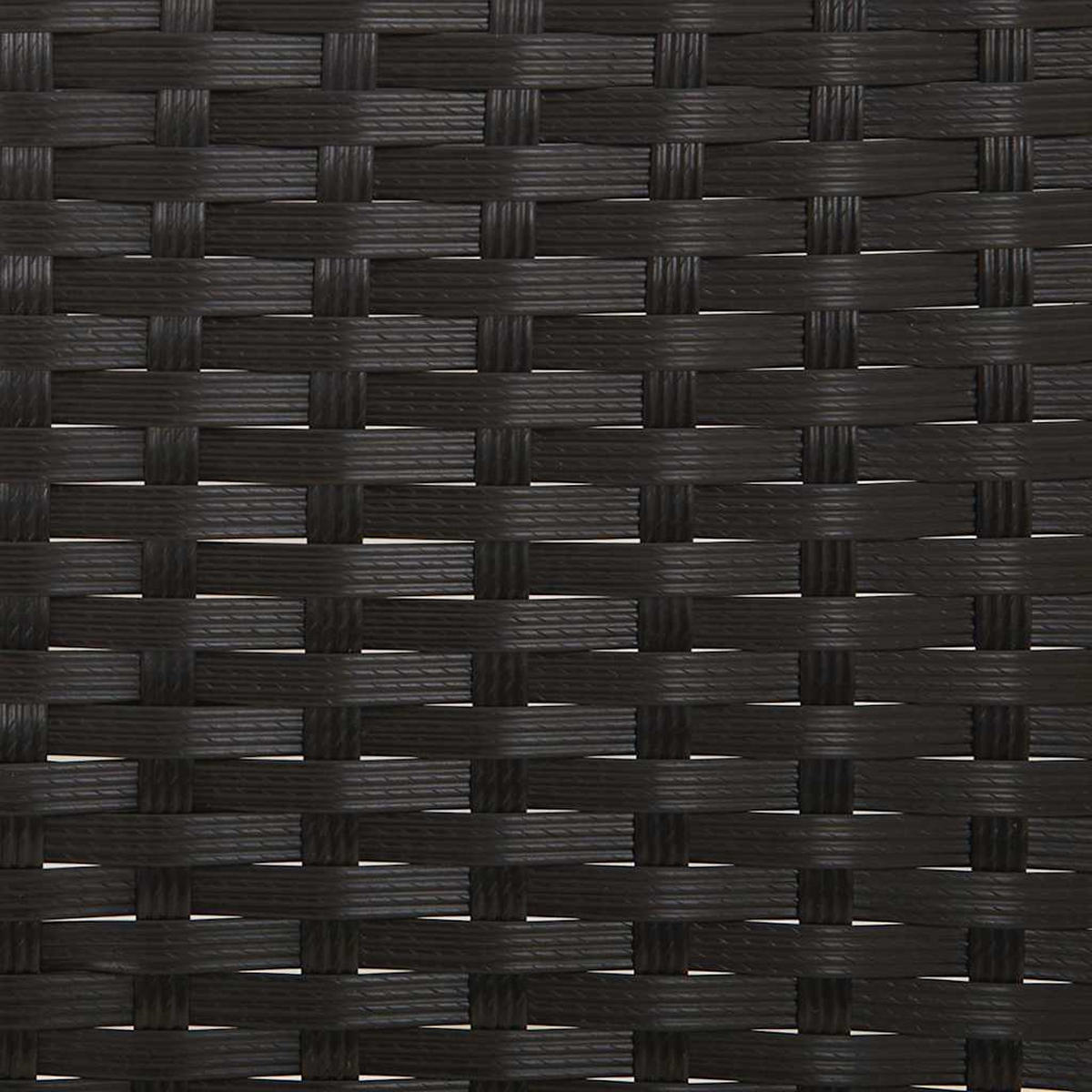 GARTENBANK 2-Sitzer Mit Kissen Schwarz Poly Rattan - Schwarz, Kunststoff (90/85/51cm) - vidaXL