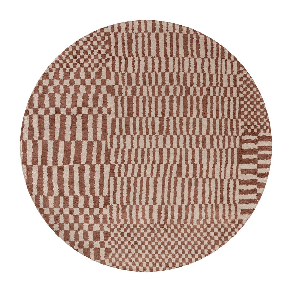 TEPPICH Ksar Berber 140/140 cm - Rot, Textil (140/140cm) - Louis De Poortere