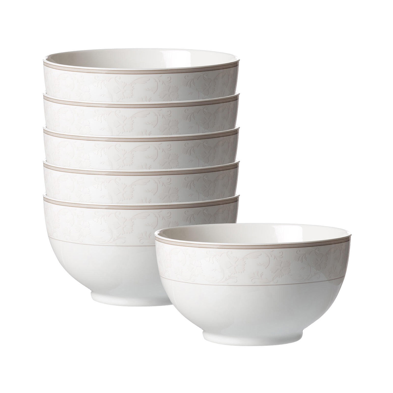 MÜSLISCHALEN Isabella beige ø 15 cm 6er Set - Beige, Keramik (15cm) - Ritzenhoff Breker