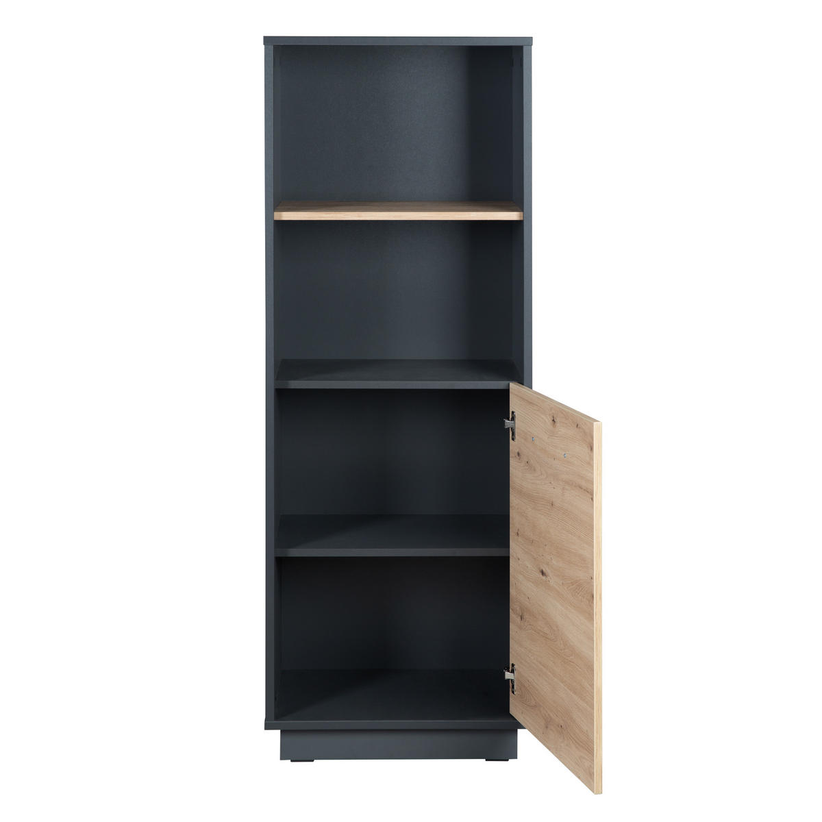 STANDREGAL Lenn - Anthrazit, Holzwerkstoff (55/150/40cm) - Roba