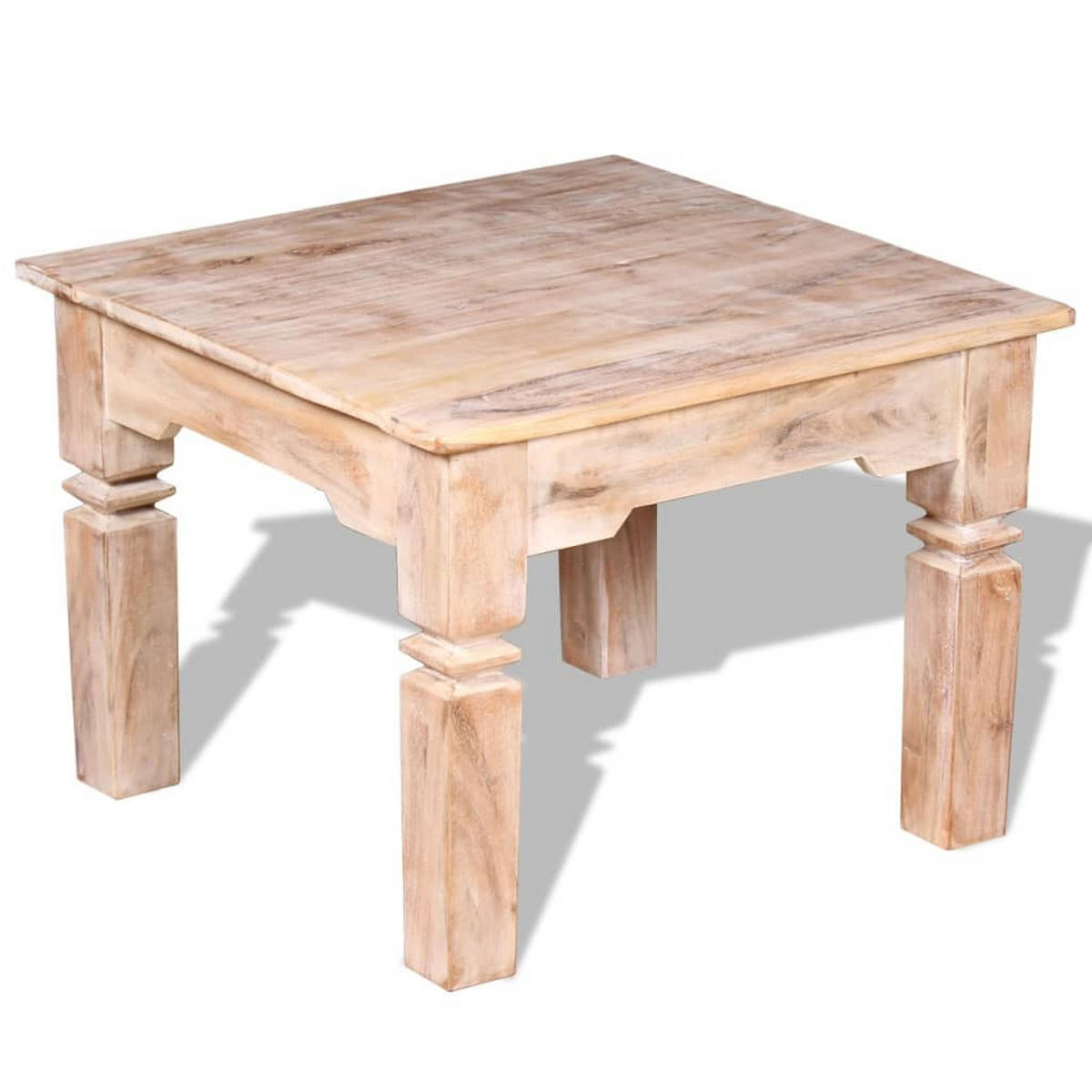 COUCHTISCH Akazienholz 60x60x45 cm - Braun, Holz (60/60/45cm) - furnicato