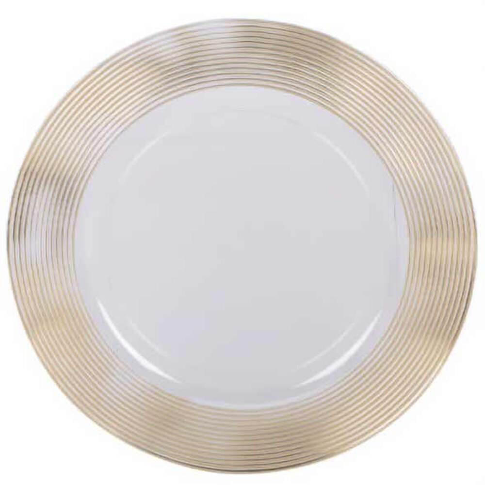 UNTERTELLER Ø 33 cm - Weiß, Kunststoff (33cm) - Home Styling Collection