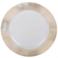 UNTERTELLER Ø 33 cm - Weiß, Kunststoff (33cm) - Home Styling Collection