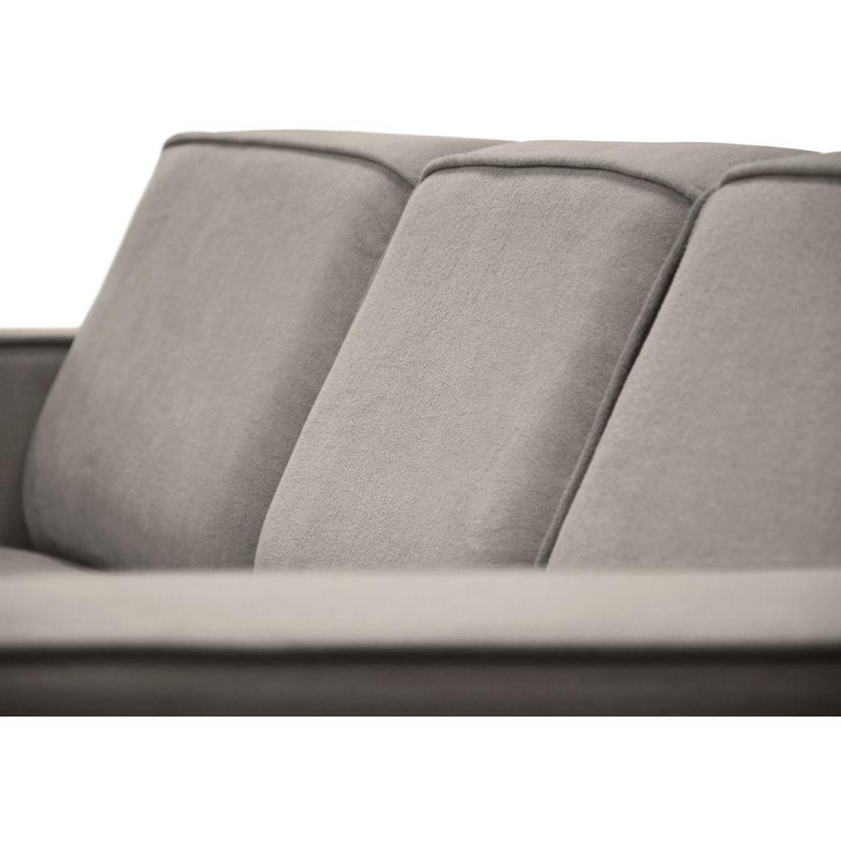 ECKSOFA ohne Schlaffunktion Pedro L cappuccino links - Schwarz/Cappuccino, Kunststoff/Textil (267/170cm) - Beautysofa