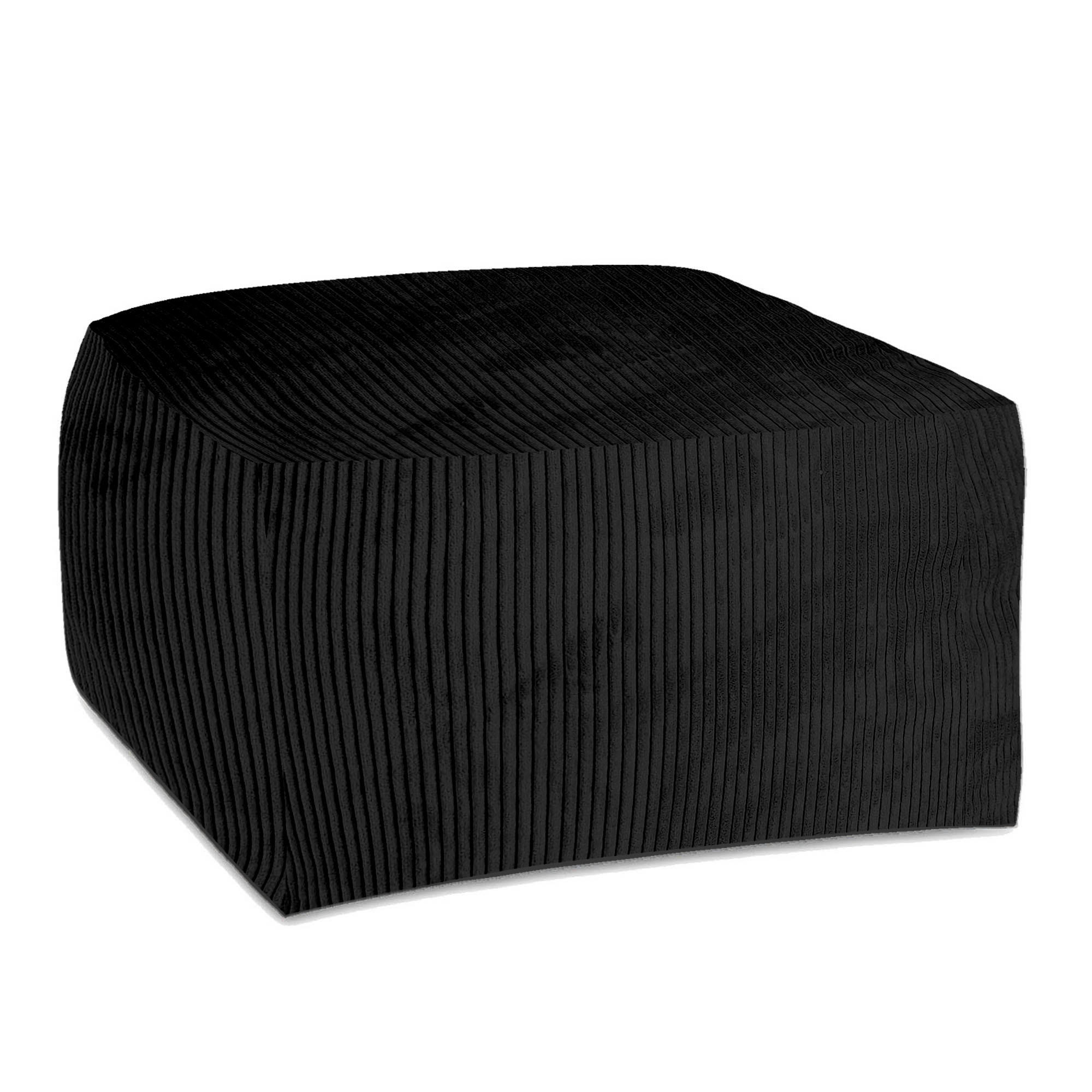 SITZSACK COMFORT Black Beauty - Schwarz, Textil (70/40/70cm) - Dreamroots