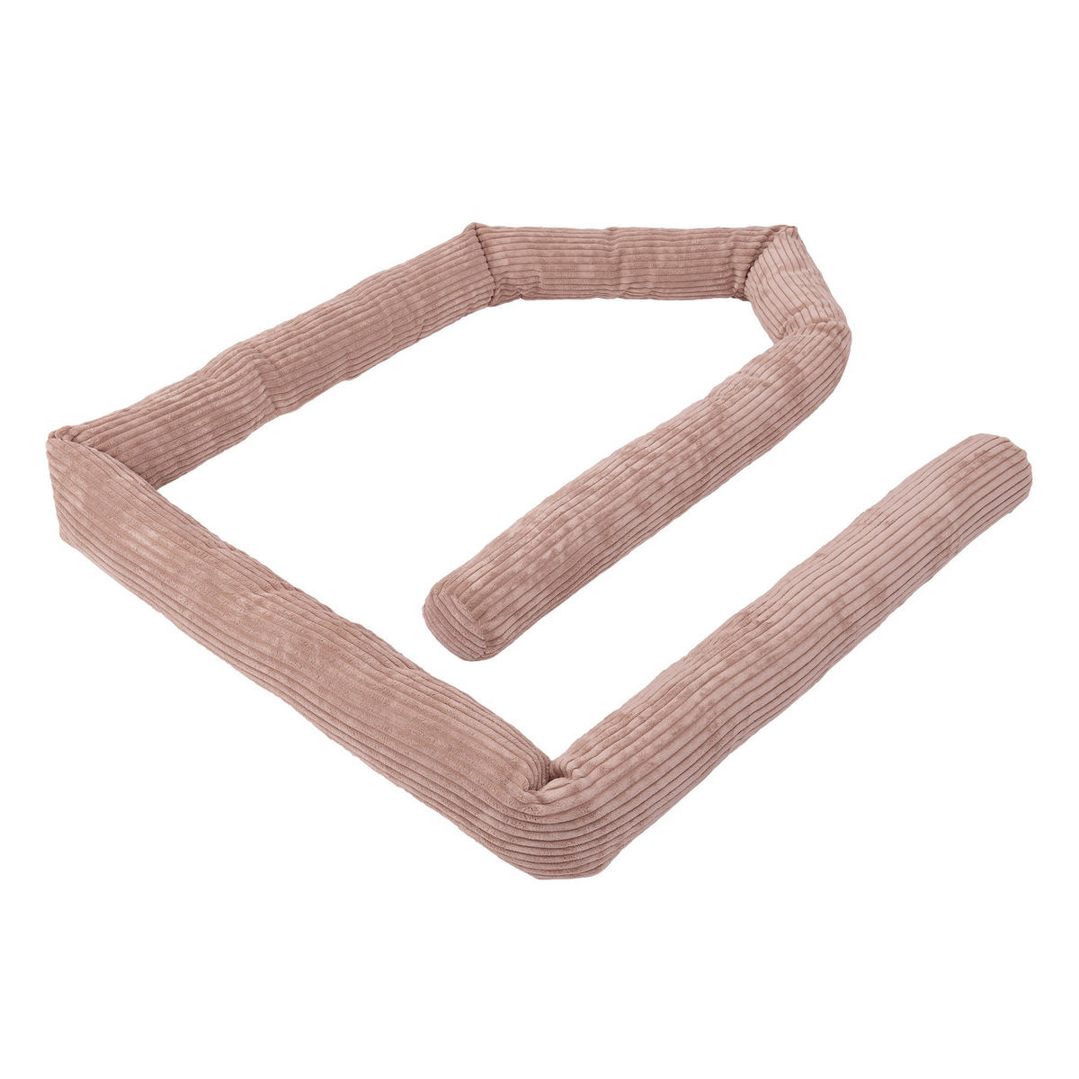 BETTUMRANDUNGSSCHUTZ Bettschlange aus Cord, 300 cm, Puderrosa - Pink, Textil - MeowBaby
