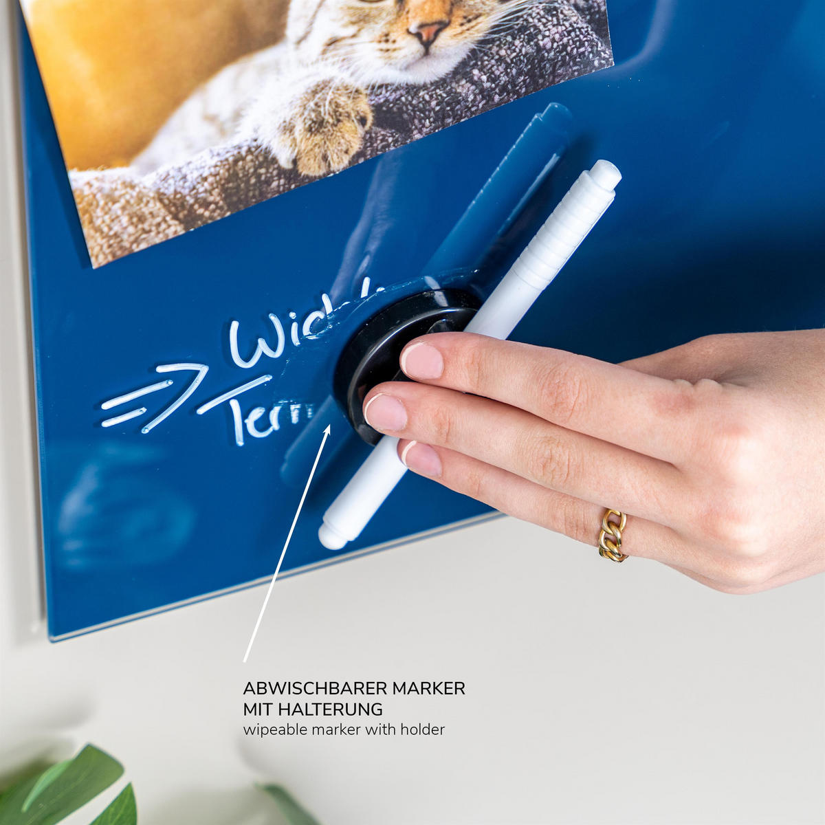 MAGNETTAFEL, blau - Blau, Metall (35/35/0.45cm) - bremermann