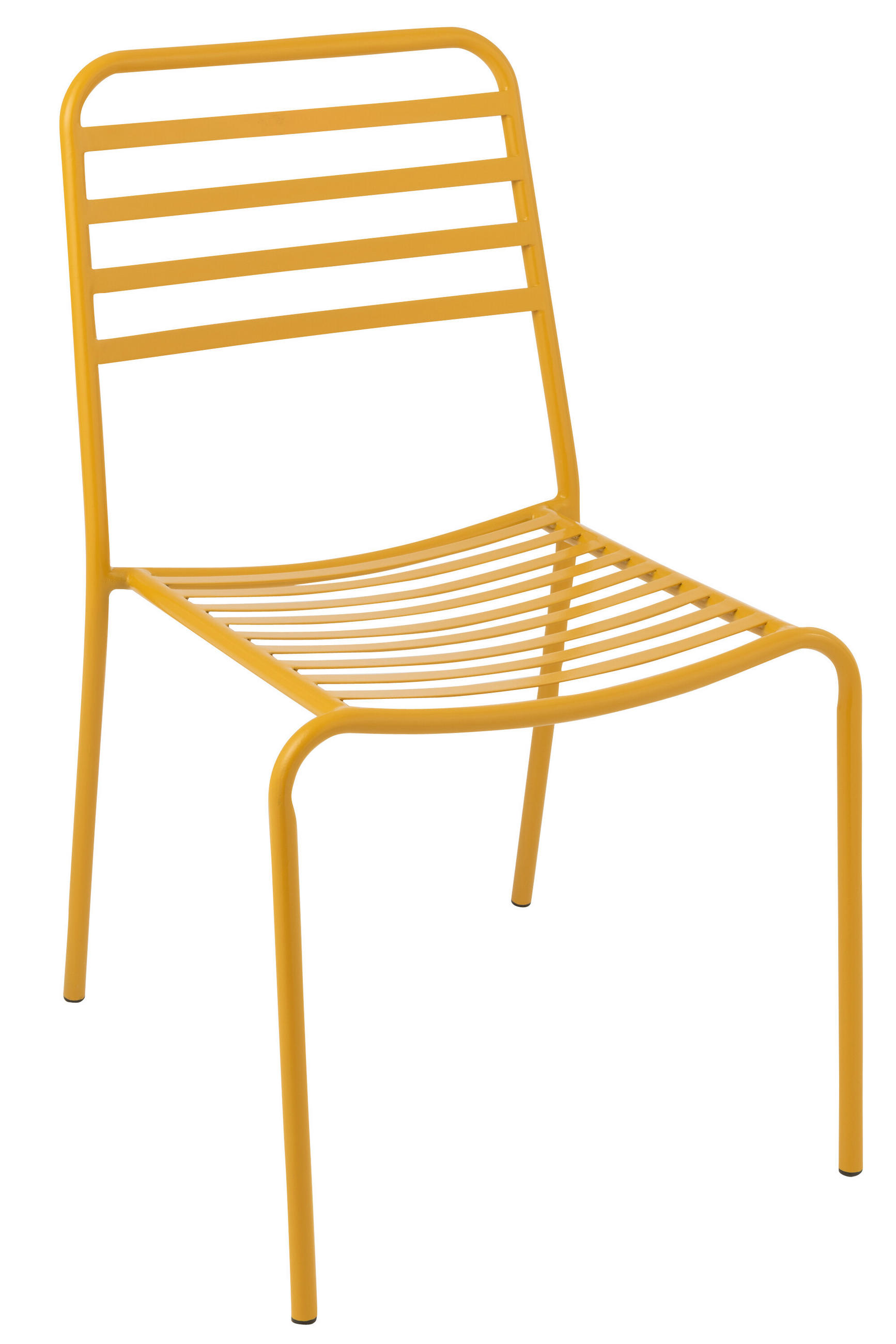 J-Line Gartenstuhl Gelb 56x81x50 cm