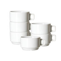 KAFFEETASSEN Bianco weiß 190 ml 6er Set - Weiß, Keramik (0.19L) - Ritzenhoff Breker