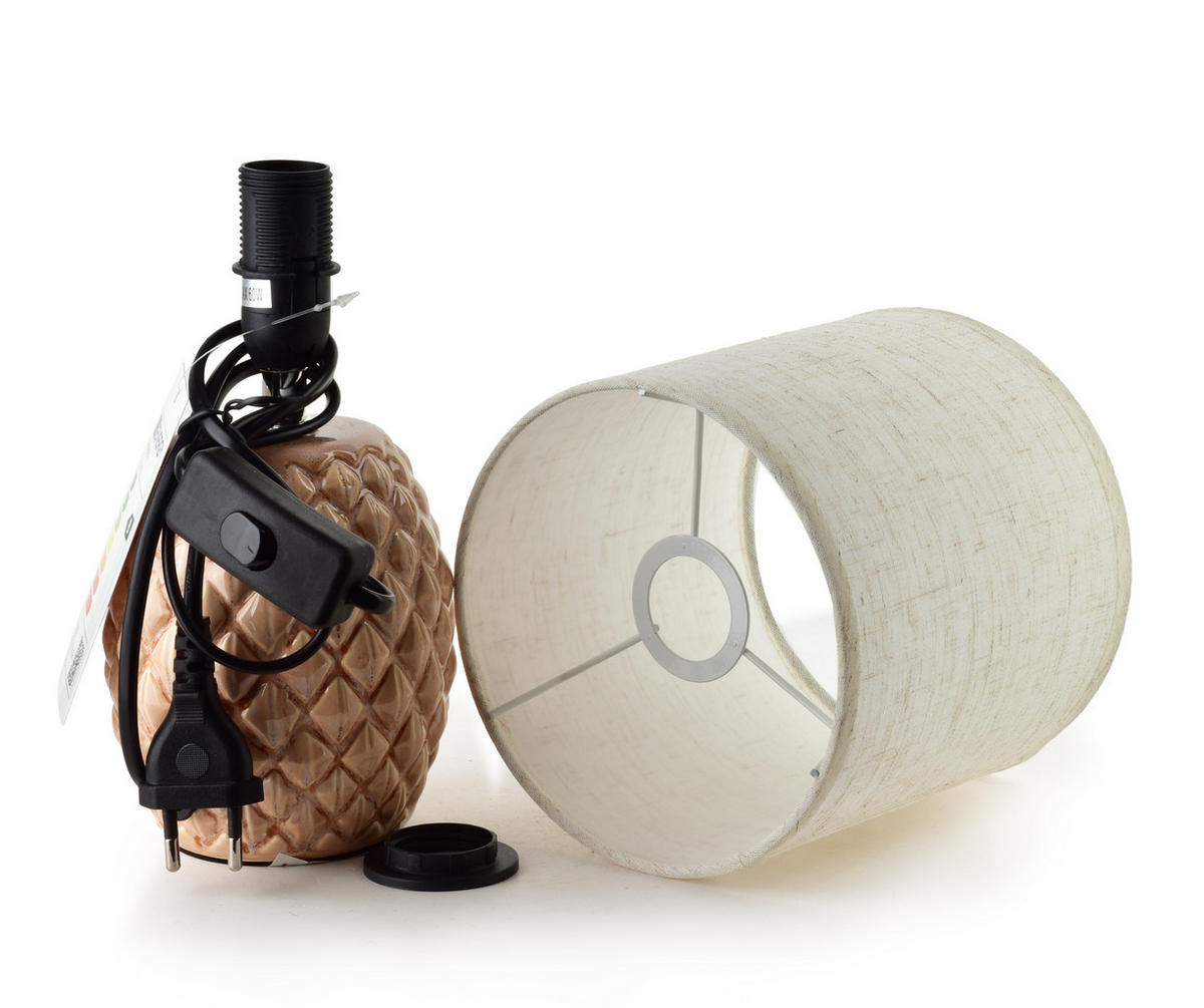 TISCHLAMPE Rotbraun 10/14/28.5 cm Keramik - Rotbraun, Keramik (10/14/28.5cm) - Mondex