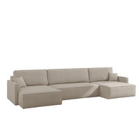 WOHNLANDSCHAFT Louis Scala - Beige, Holzwerkstoff/Textil (348/83/142cm) - Fun Möbel