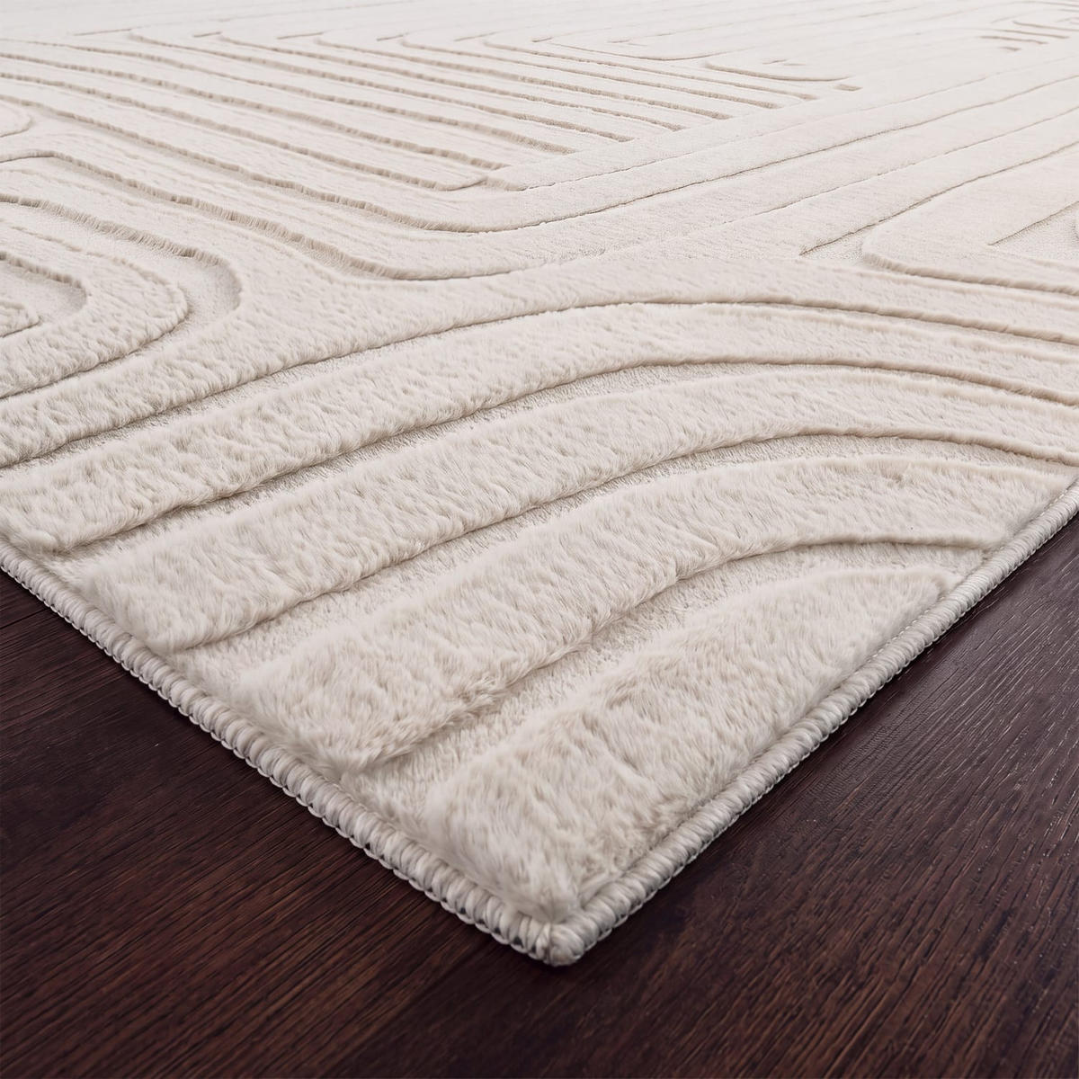 KURZFLORTEPPICH 200/280 cm Lelystad 528 - Creme, Kunststoff (200/280cm) - Paco Home
