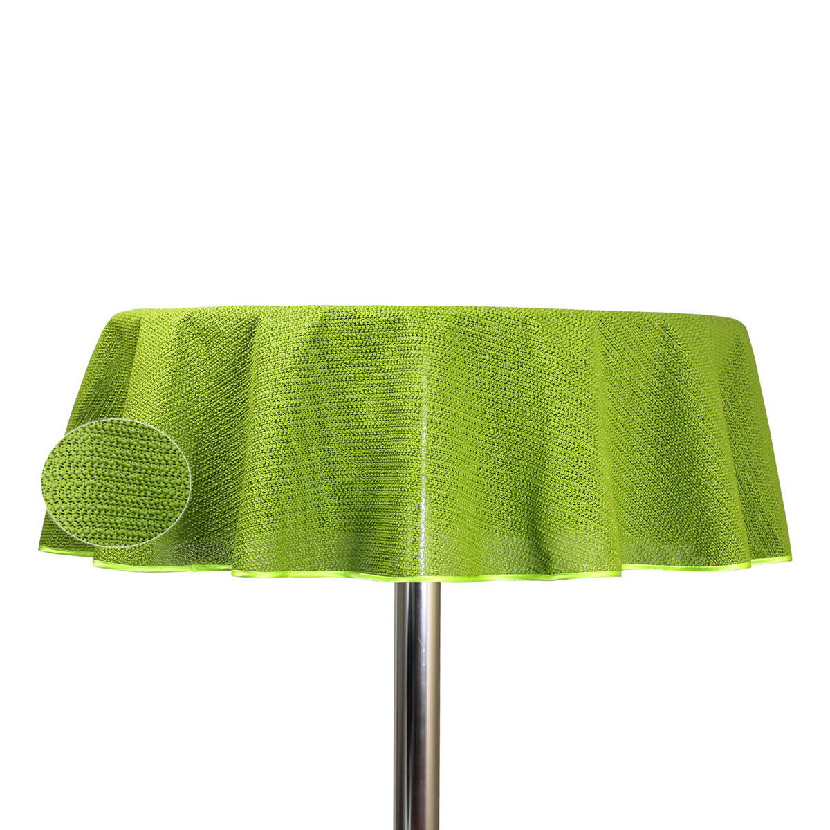 GARTENTISCHDECKE rund 140 cm Grün - Grün, Kunststoff (140cm) - TiborTex