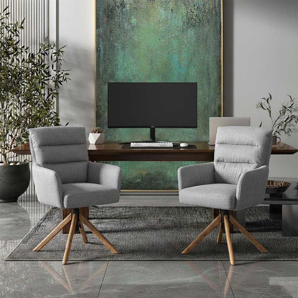 Thumbnail - Dubi Möbel Bürostuhl, Grau, Textil, 59x95x66 cm, Arbeitszimmer, Besucherstühle
