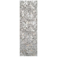 TEPPICHLÄUFER CRYSTAL hellgrau abstrakt 120/300 cm - Hellgrau, Textil (120/300cm) - Tapiso