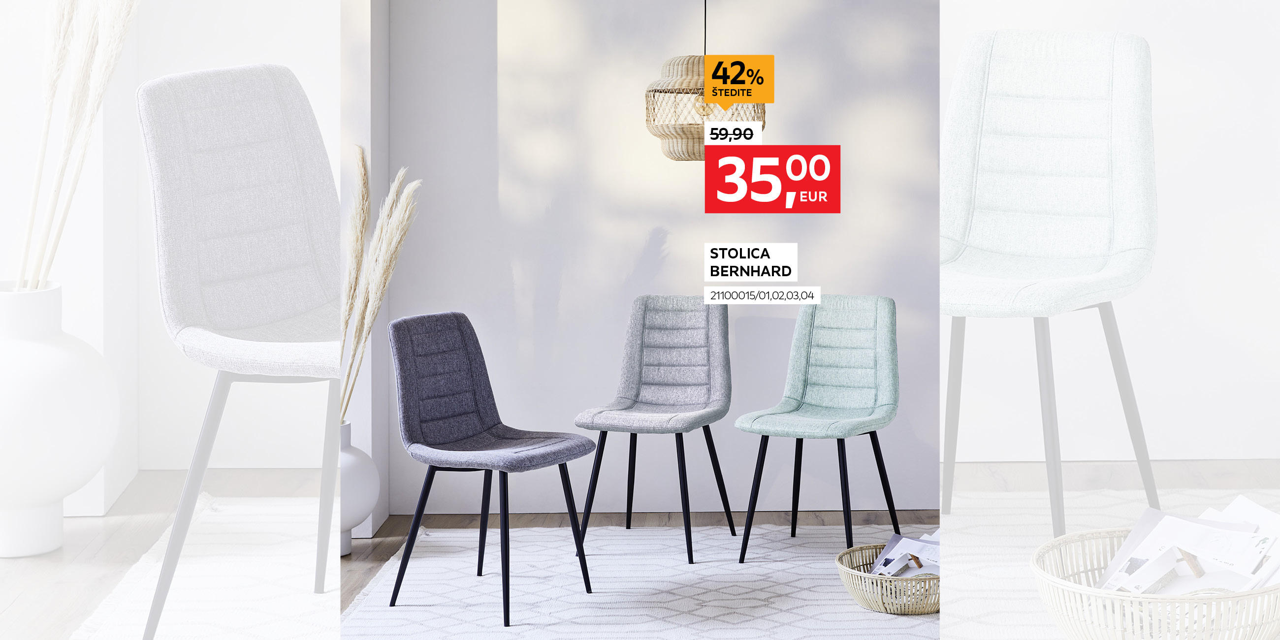 stolica Bernhard 21100015/01,02,03,04 umjesto 59,90 € nova cijena 35,00 € Štedite 42%