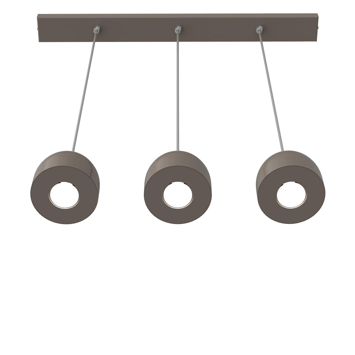 HÄNGELEUCHTE - Graubraun, Metall (6.5/69/120cm) - Lumicom