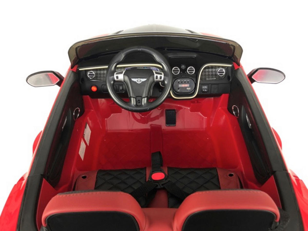KINDER ELEKTROAUTO Bentley Supersports Rot - Rot, Kunststoff (132/87/55cm) - TPFLiving