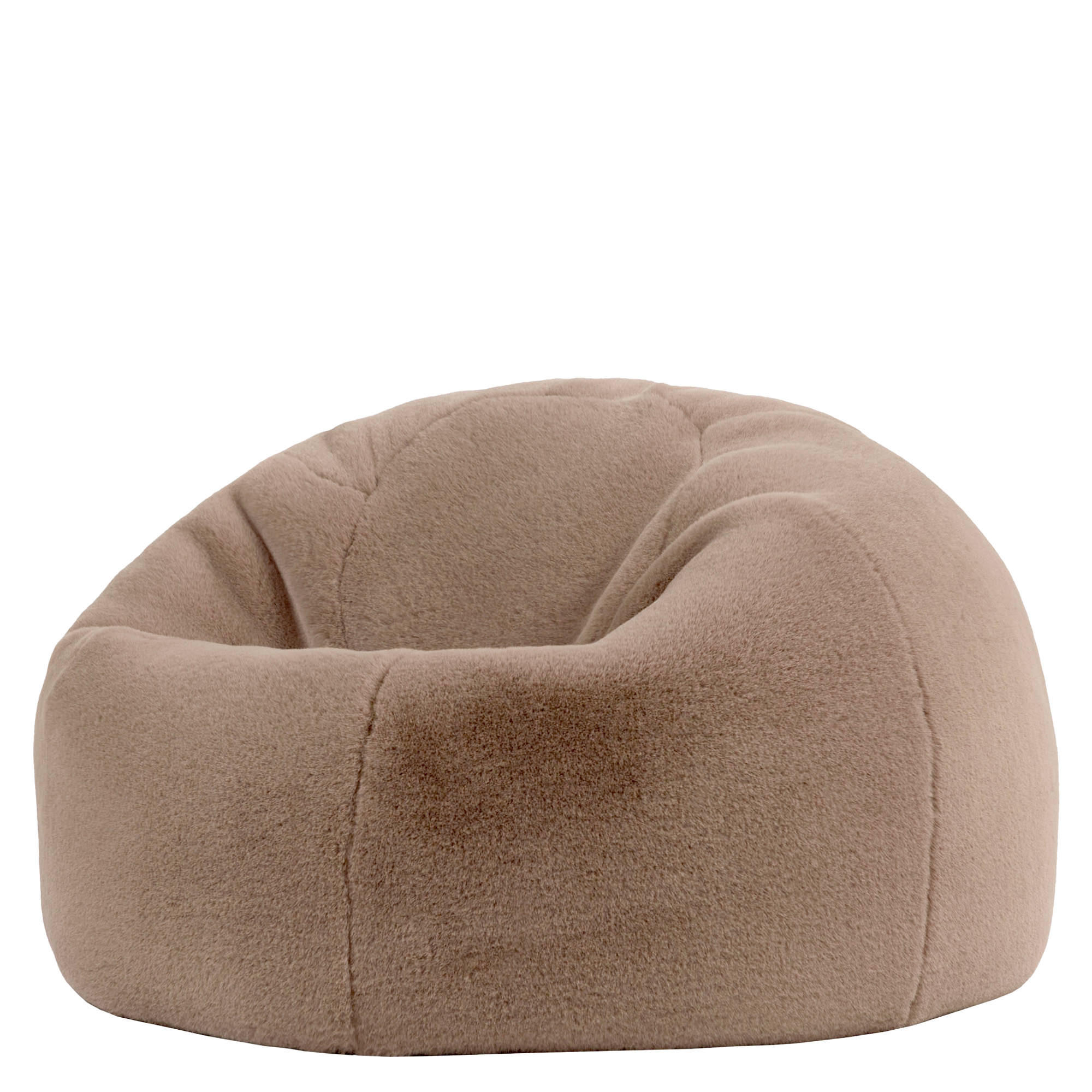 SITZSACK Kingston Kaninchenkunstfell - Mokka, Textil (85/50/85cm) - icon