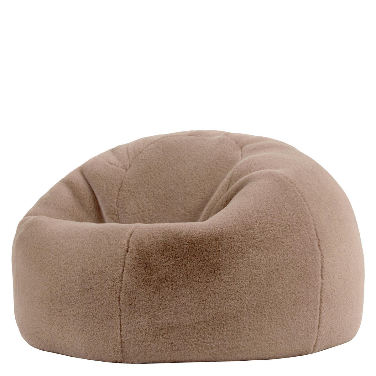 SITZSACK Kingston Kaninchenkunstfell - Mokka, Textil (85/50/85cm) - icon