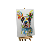 OLEJOMAĽBA 70/100 cm, Zvieratá - biela, drevo/textil (70/100cm) - KUNSTLOFT