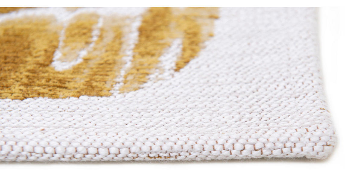 TEPPICH Flachgewebe GOLD WAVES 240 x 240 cm - Gelb, Textil (240/240cm) - Novatrend