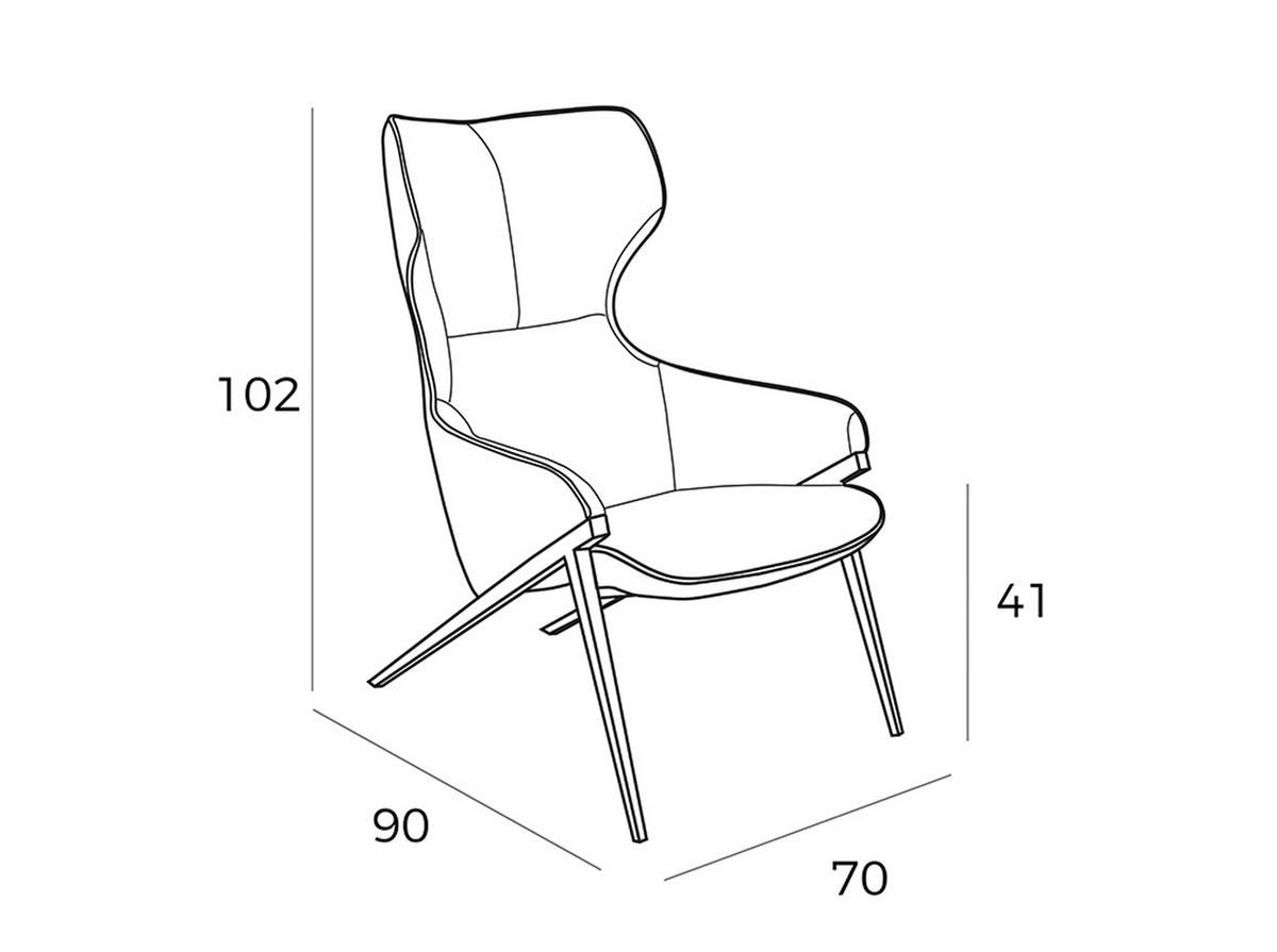 SESSEL Stoff Grau - Grau, Textil (70/102/90cm) - ANGEL CERDA