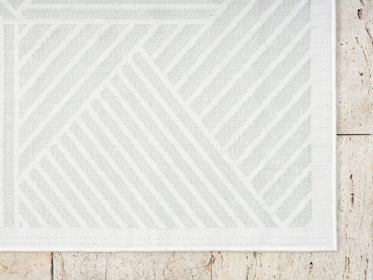 OUTDOORTEPPICH Audrey Hellgrau,Silberfarben,Creme 140/200 cm - Hellgrau, Textil (140/200cm) - My-Rug