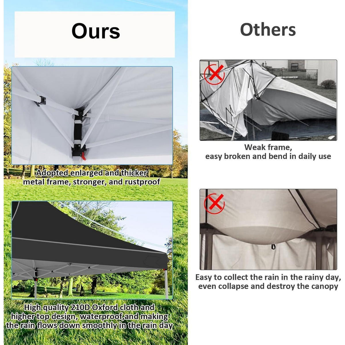 FALTPAVILLON 3x6m Grau Wasserdicht mit 6 Seitenwänden - Grau, Textil (299.7/294.6/599.4cm)