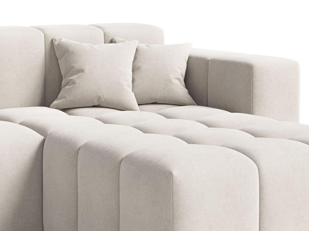 ECKSOFA Loopo Creme Rechts - Creme, Holz/Textil (265/180cm) - Graingold