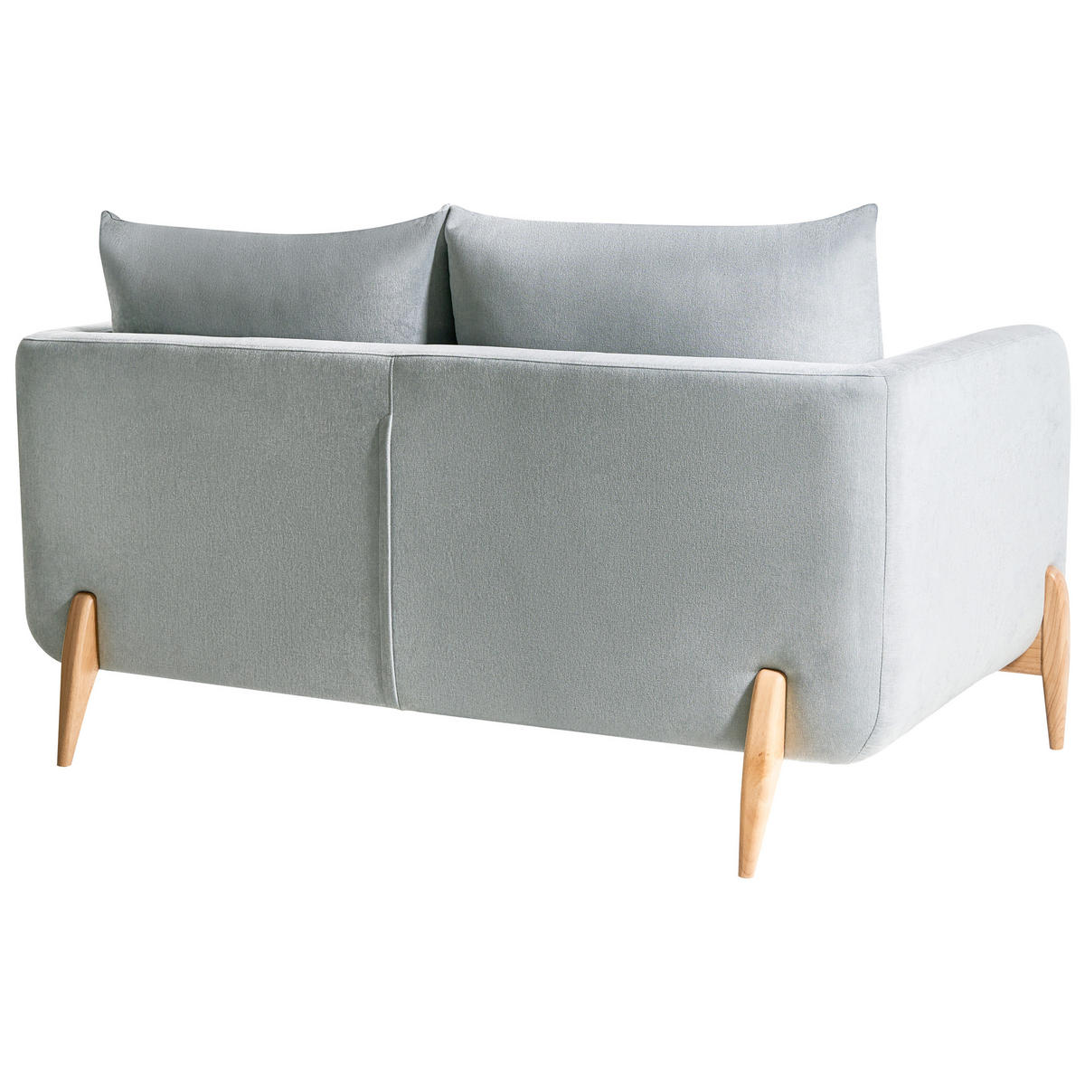 POHOVKA 2-místná Žinylková látka Světle modrá Gimo - světle hnědá, textil (149/83/80cm) - Beliani
